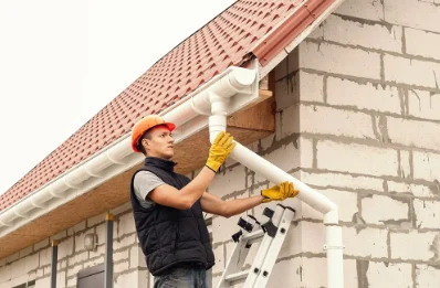 Pose et remplacement de gouttières à Ramoulu